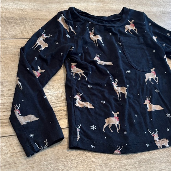 Kyte BABY Reindeer Long Sleeve Pocket Tee - Picture 5 of 6
